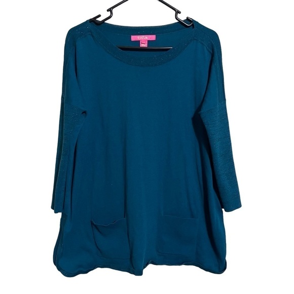 Lilly Pulitzer Cobo Boatneck Sweater Teal Color women’s size XS - Picture 1 of 8